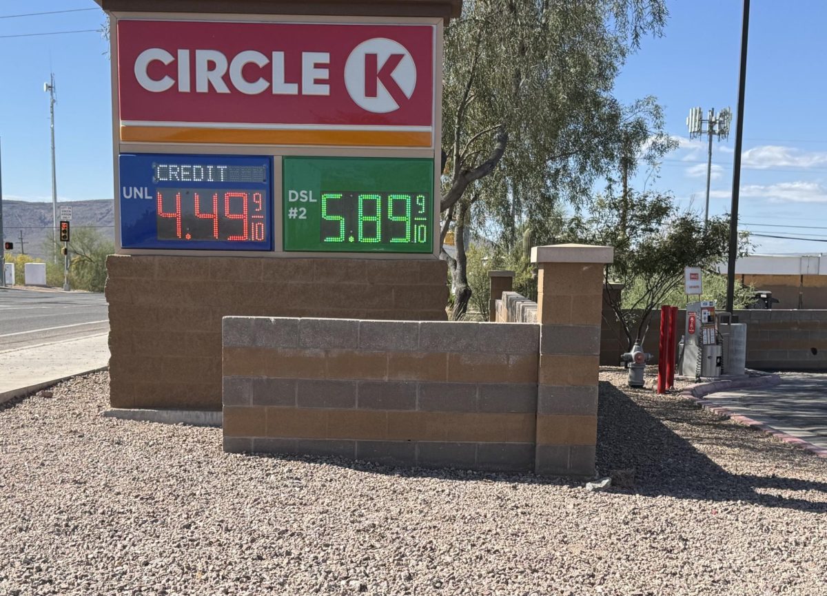 Gas prices at Circle K on Valencia Road in Tucson, Ariz. on April 21