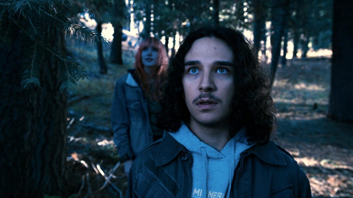 Isaac Sullivan (foreground) and Tate Owles (background) in “Where the Birds Still Sing” by Donovan Heaney, premiering at I Dream in Widescreen at the Fox Tucson Theatre in Tucson, Ariz. on May 9, 2026.